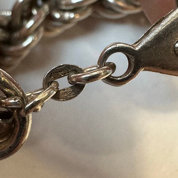 Sterling Silver 925 Chain Rope Necklace Italy 51 Grams 15 Inches - Picture 5 of 7